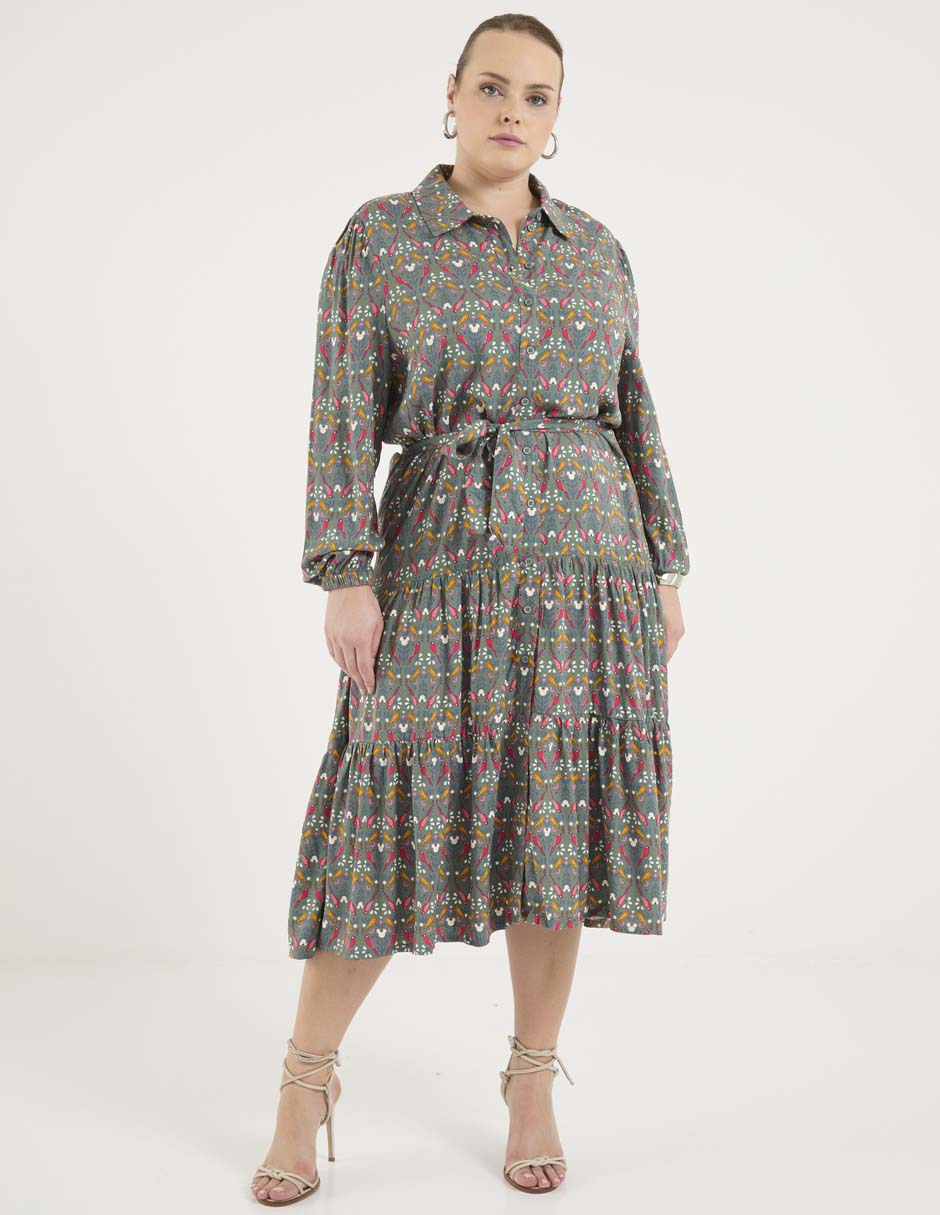 Vestido midi casual para mujer