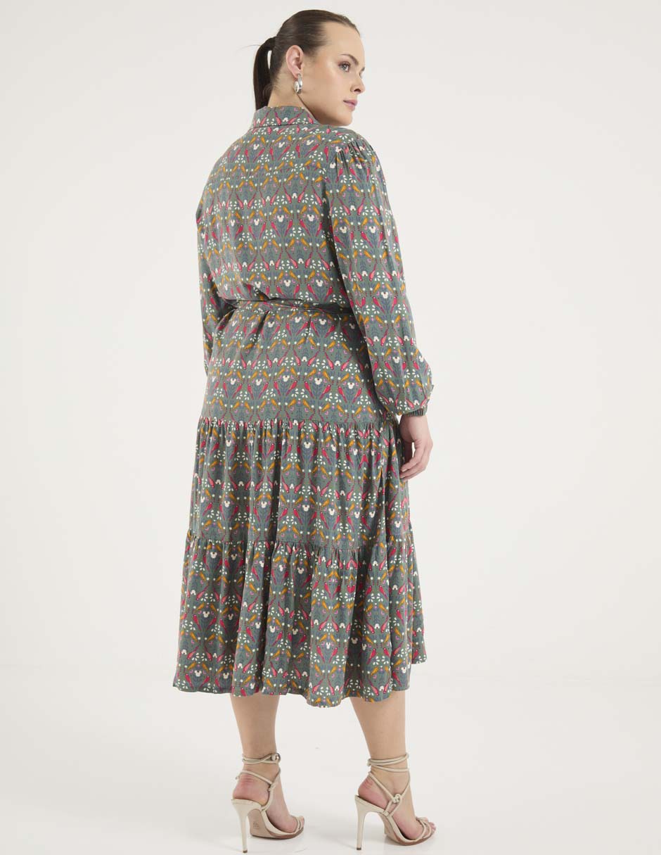 Vestido midi casual para mujer