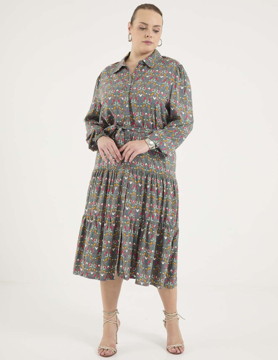 Vestido midi casual para mujer