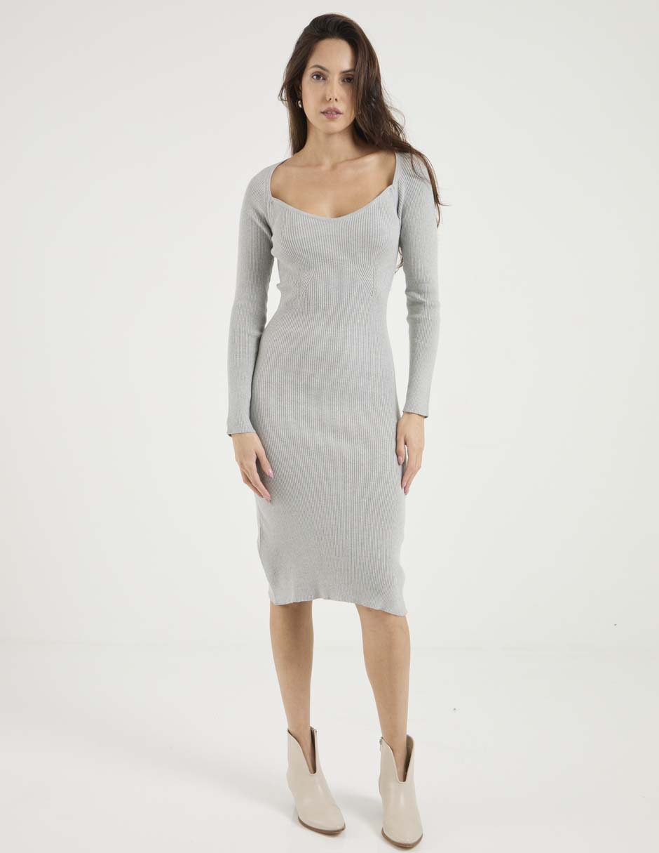 Vestido midi casual para mujer Vestido midi casual para mujer