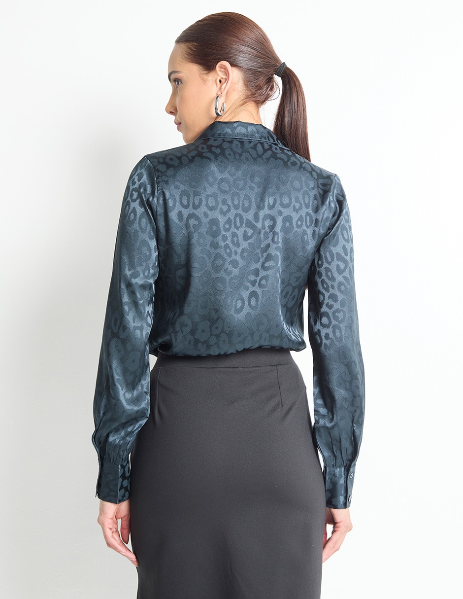 Blusa Morethanangels manga larga para mujer 5