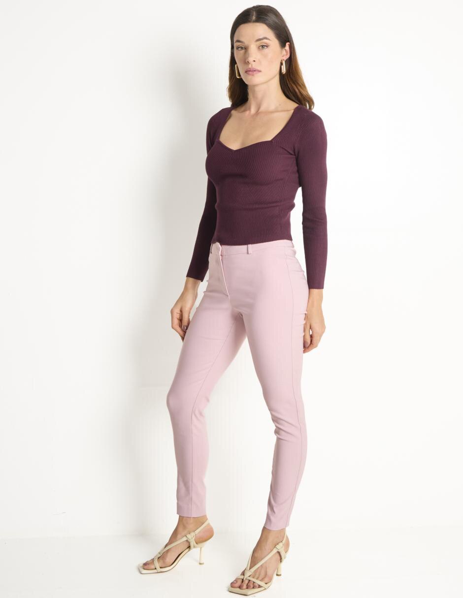 Suéter cuello cuadrado para mujer 3