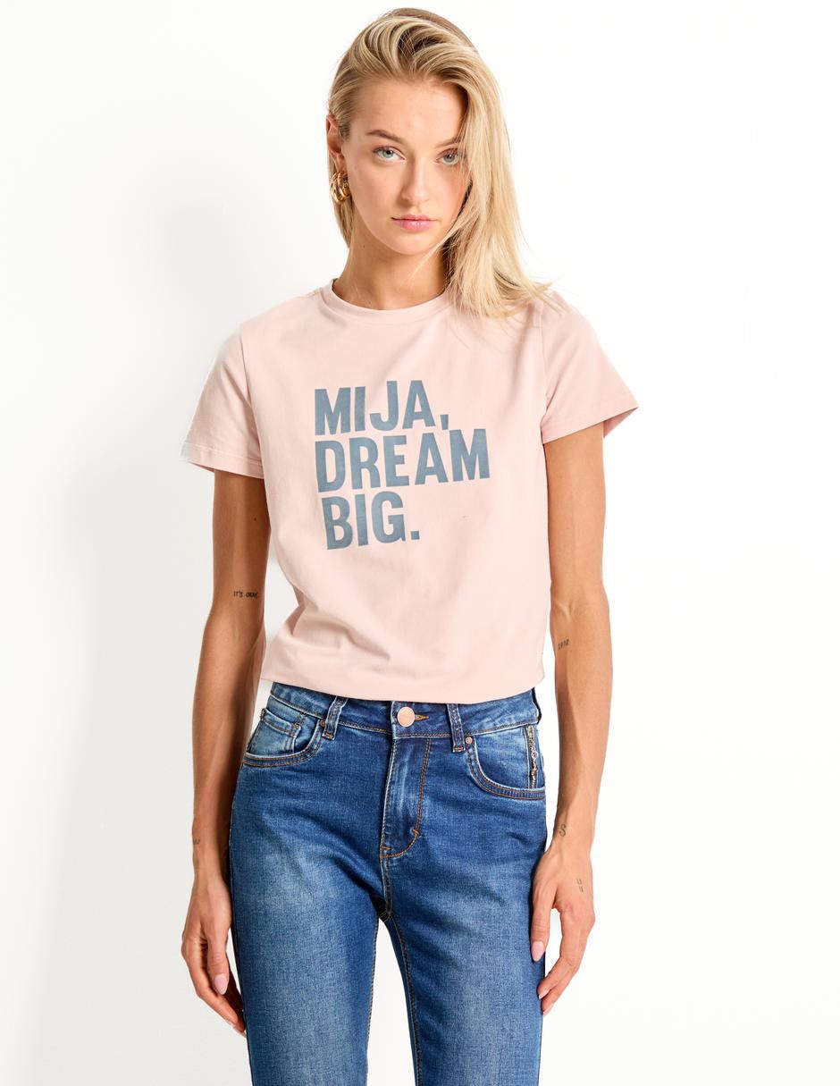 Playera manga corta cuello redondo mujer Playera manga corta cuello redondo mujer