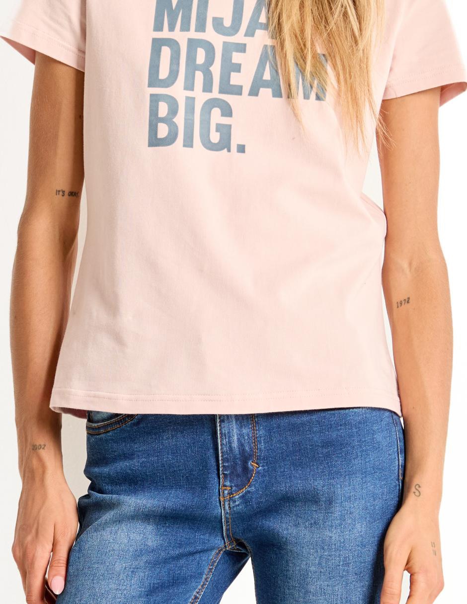 Playera manga corta cuello redondo mujer 2