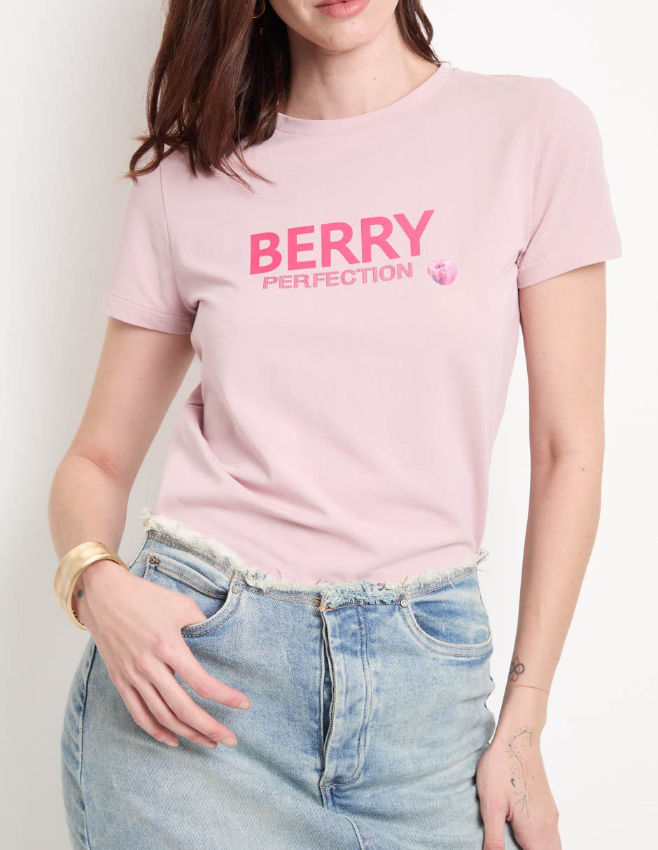 Playera manga corta cuello redondo mujer 3