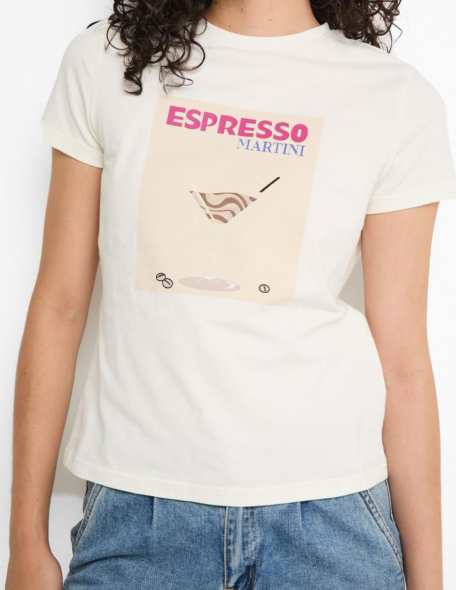 Playera manga corta cuello redondo mujer 2