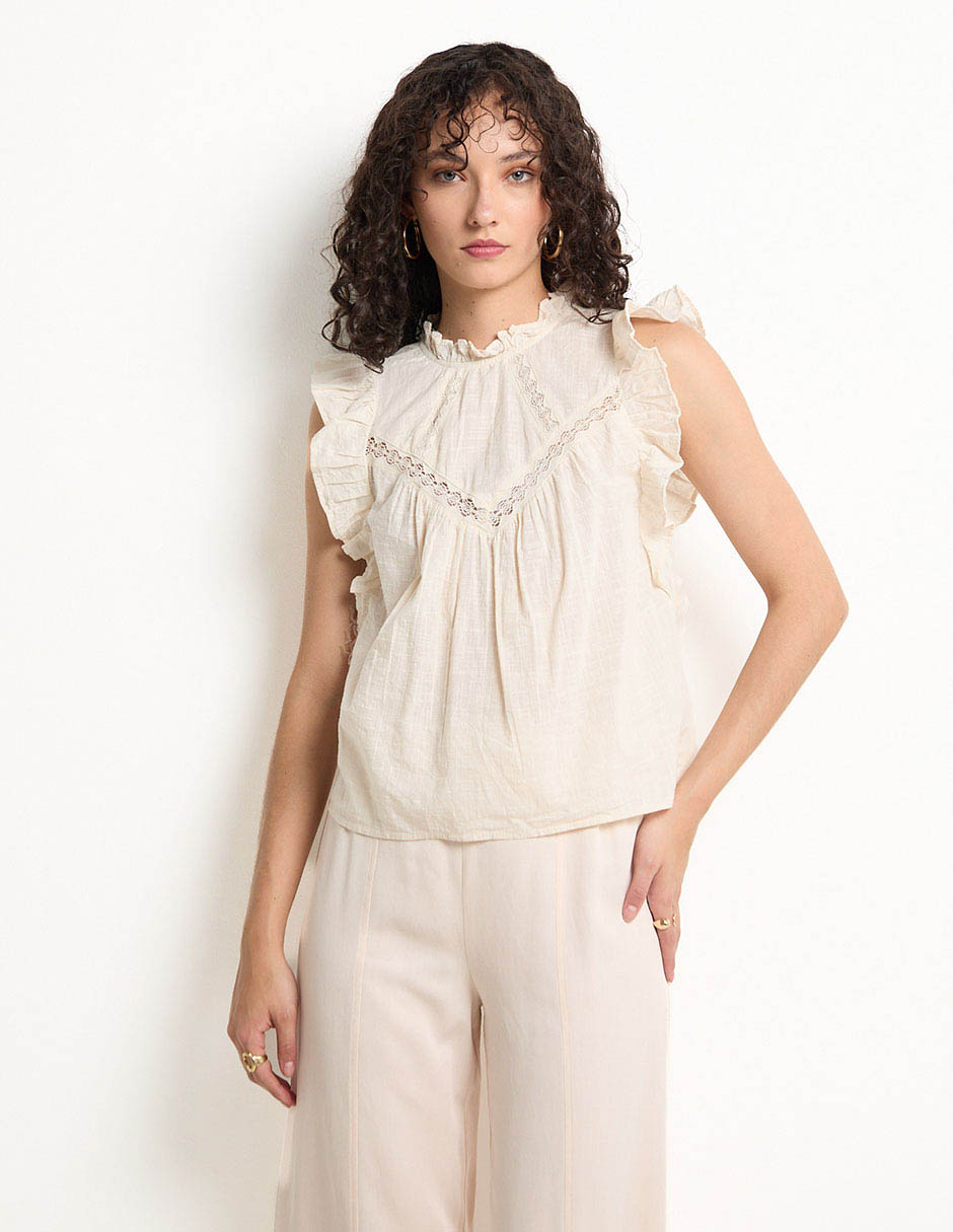Blusa manga corta para mujer 1