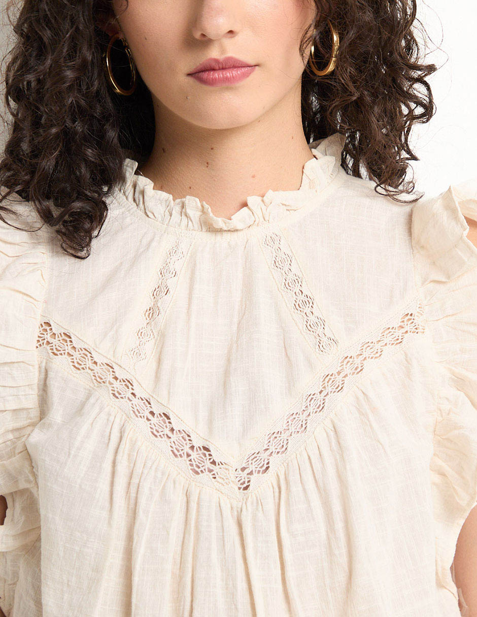 Blusa manga corta para mujer 3
