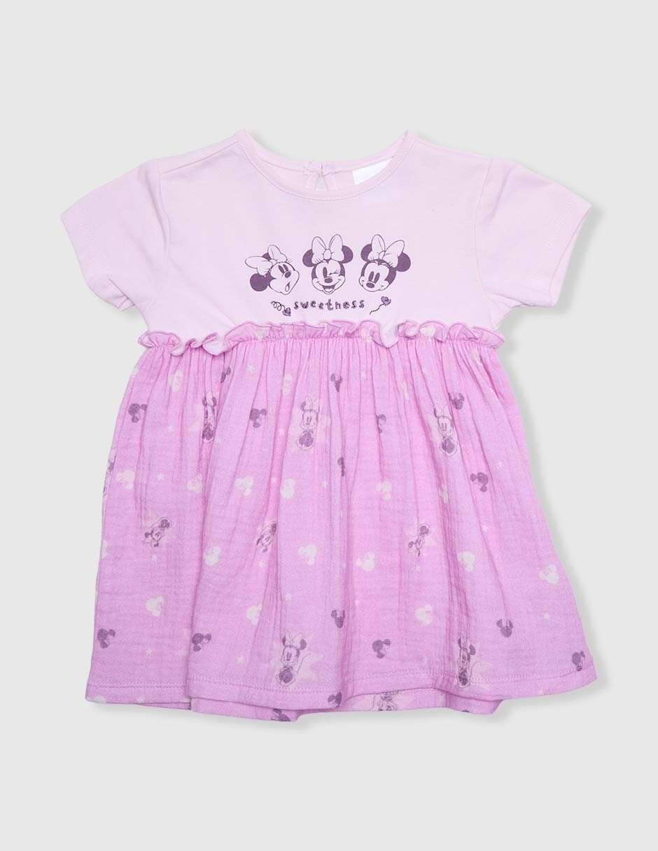 Vestido Disney Dtr Disney manga regular para bebé niña