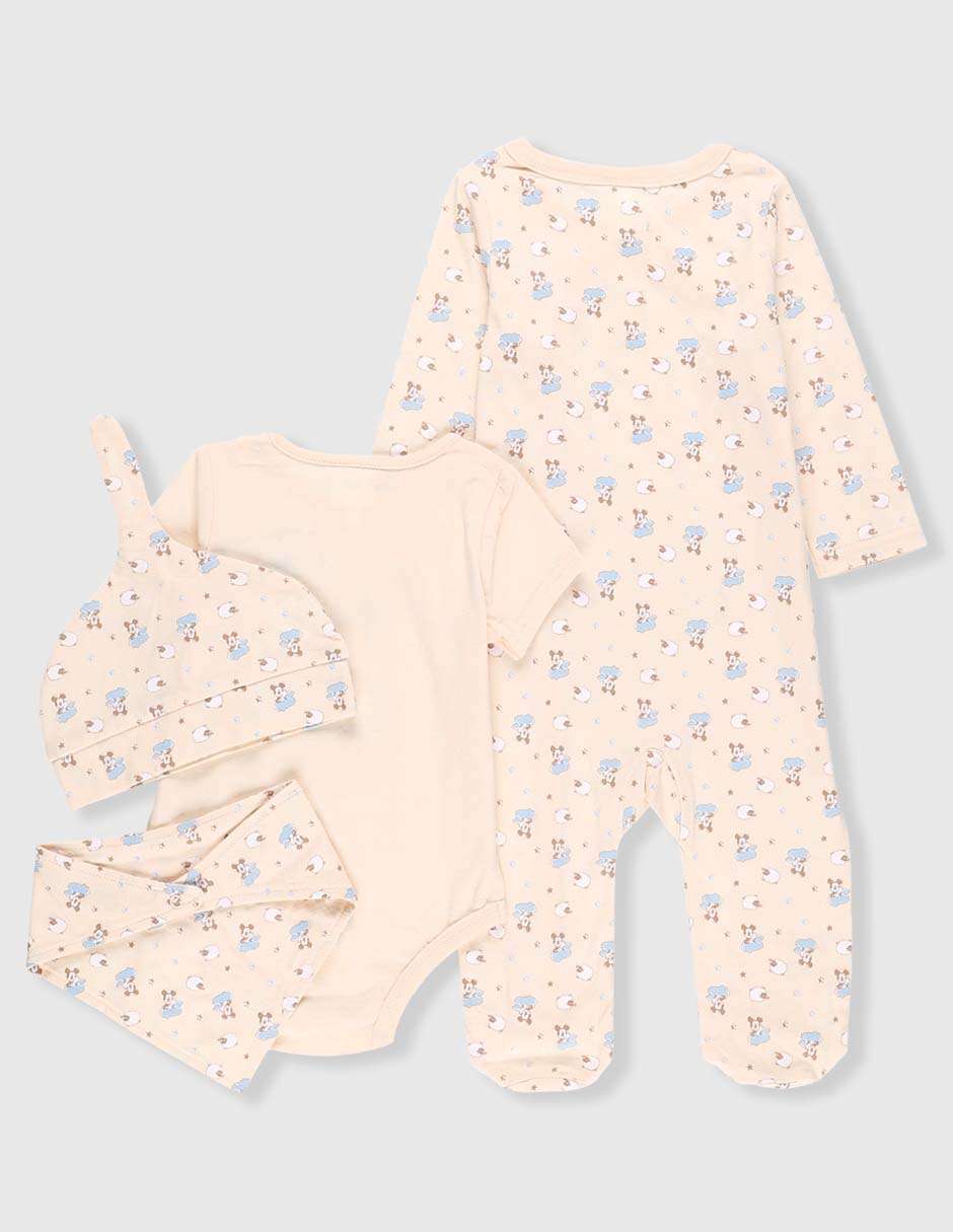 Set playera Mickey Mouse manga larga para bebé 2