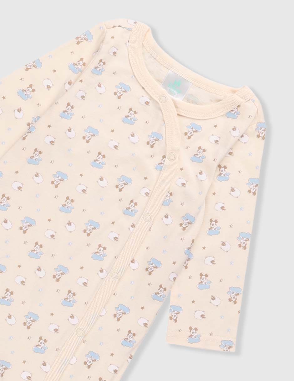 Set playera Mickey Mouse manga larga para bebé 3