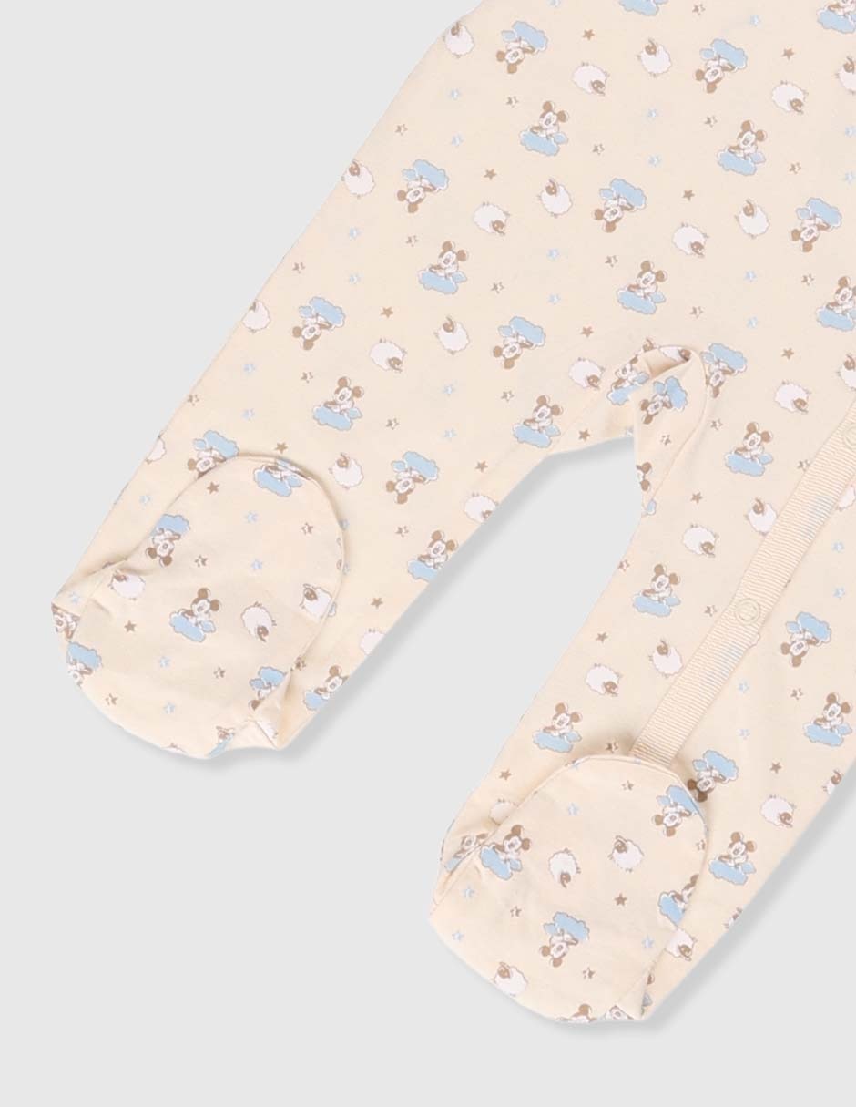 Set playera Mickey Mouse manga larga para bebé 4