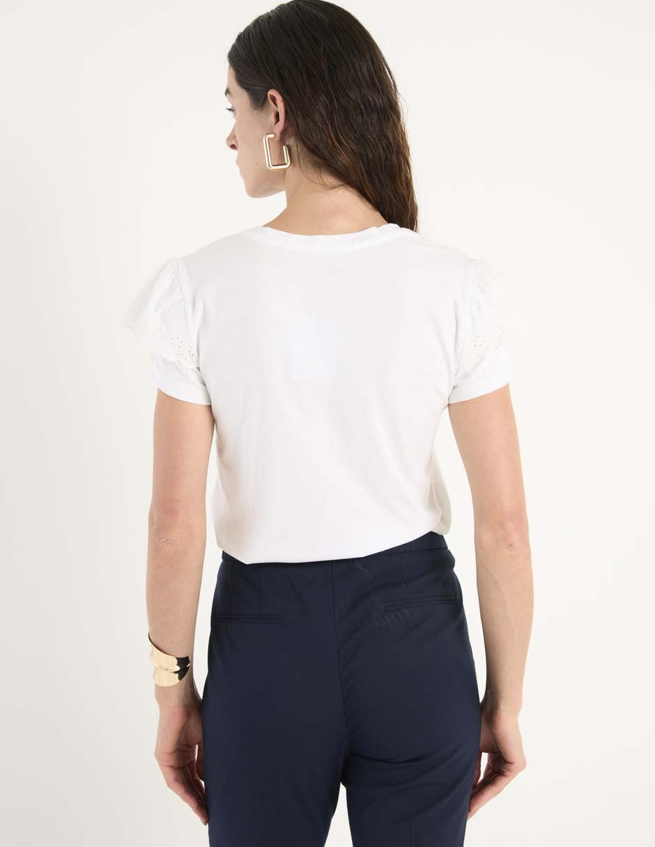 Playera manga corta cuello v mujer 5