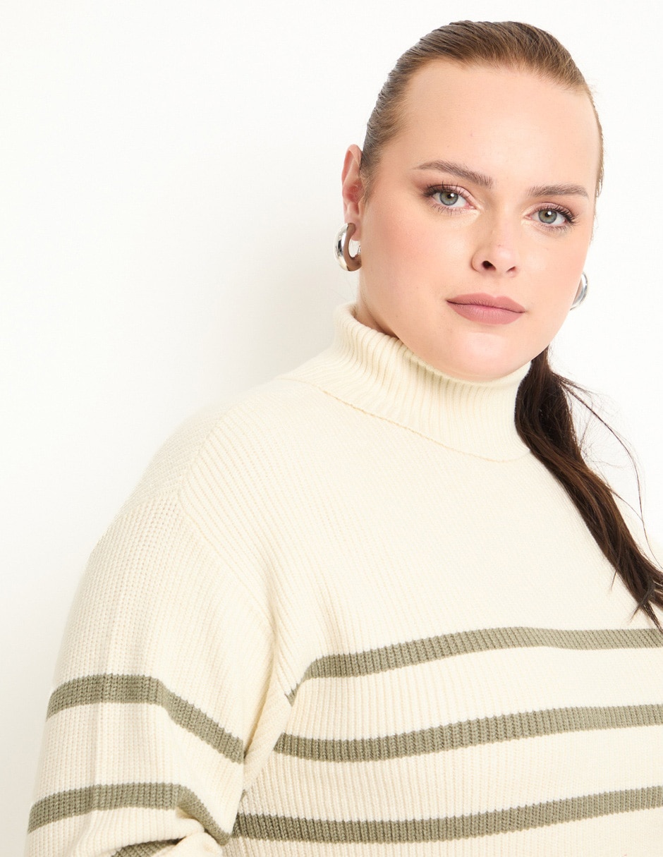 Suéter cuello tortuga para mujer 2