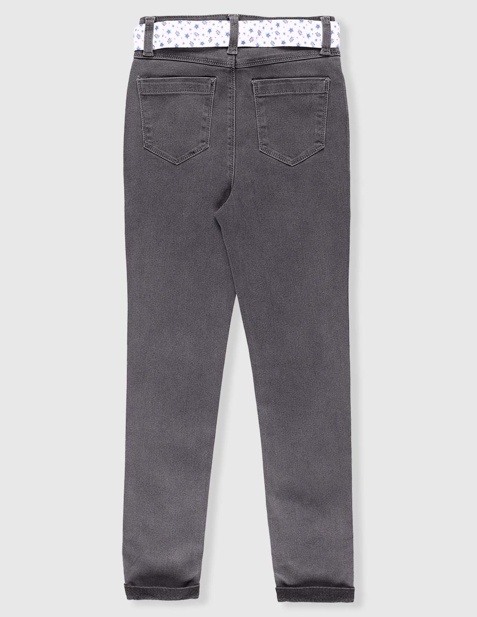 Jeans straight Weekend lavado obscuro para niña