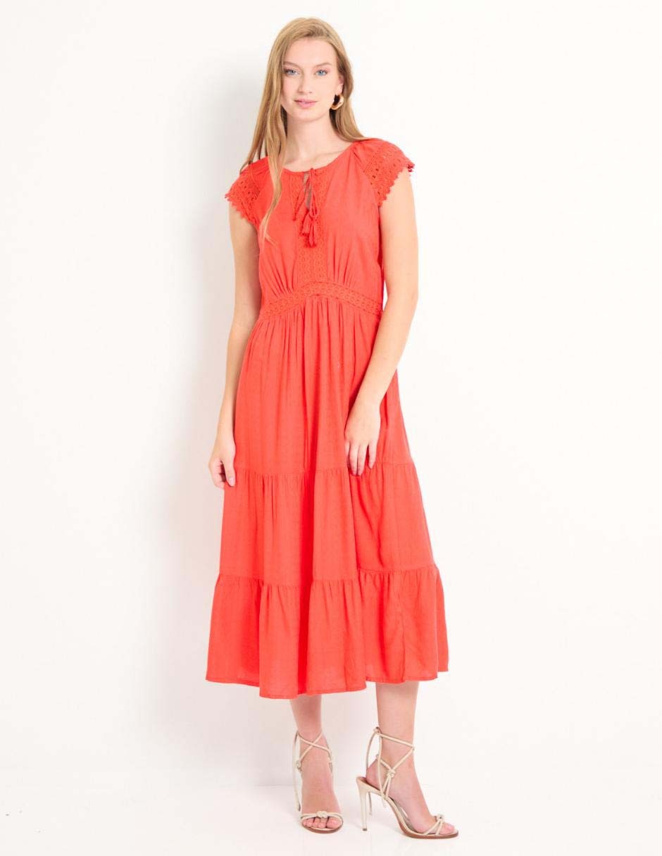 Vestido midi casual para mujer Vestido midi casual para mujer