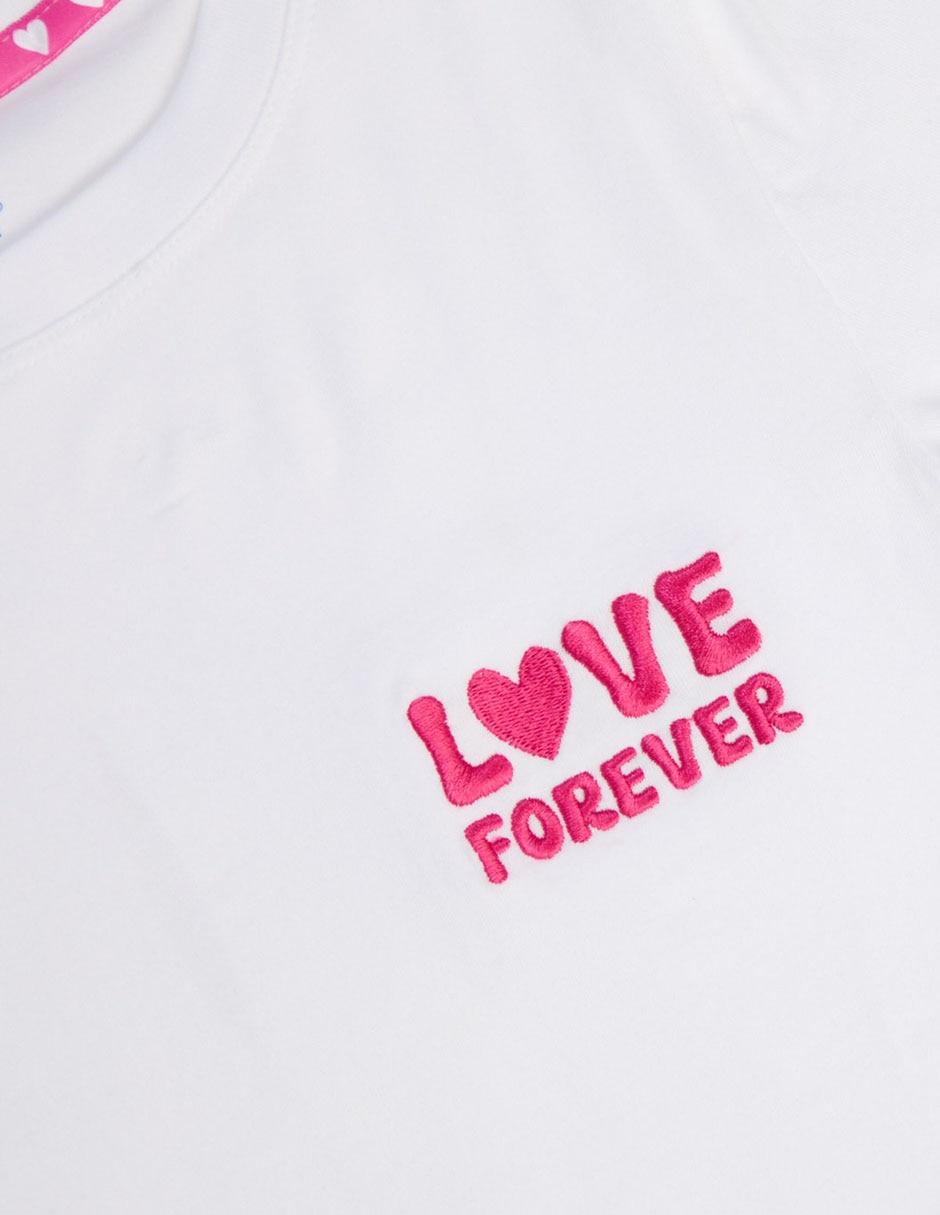 Playera manga larga para niña