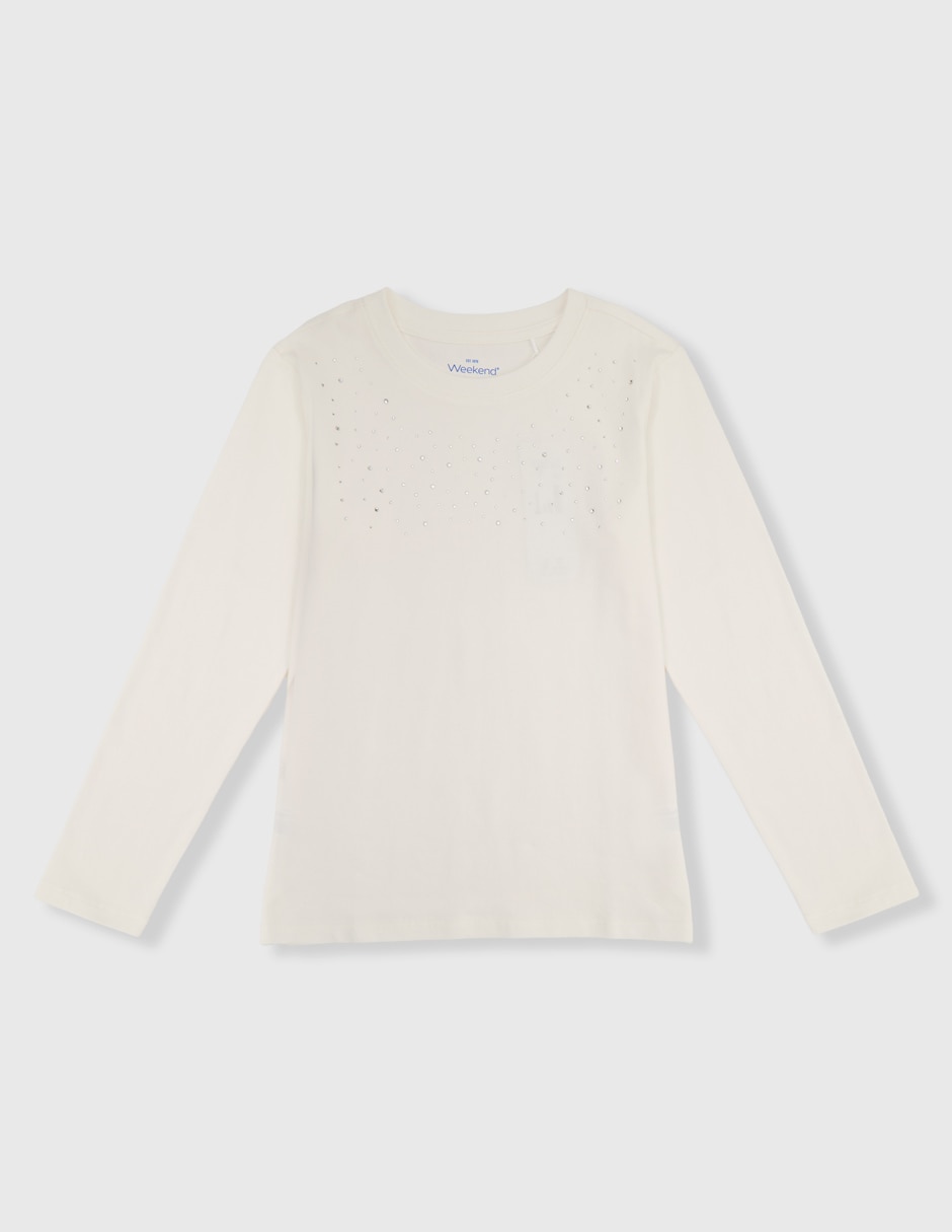 Playera manga larga para niña Playera manga larga para niña