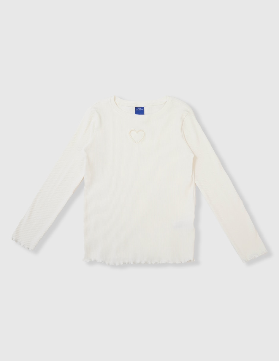 Playera manga larga para niña Playera manga larga para niña