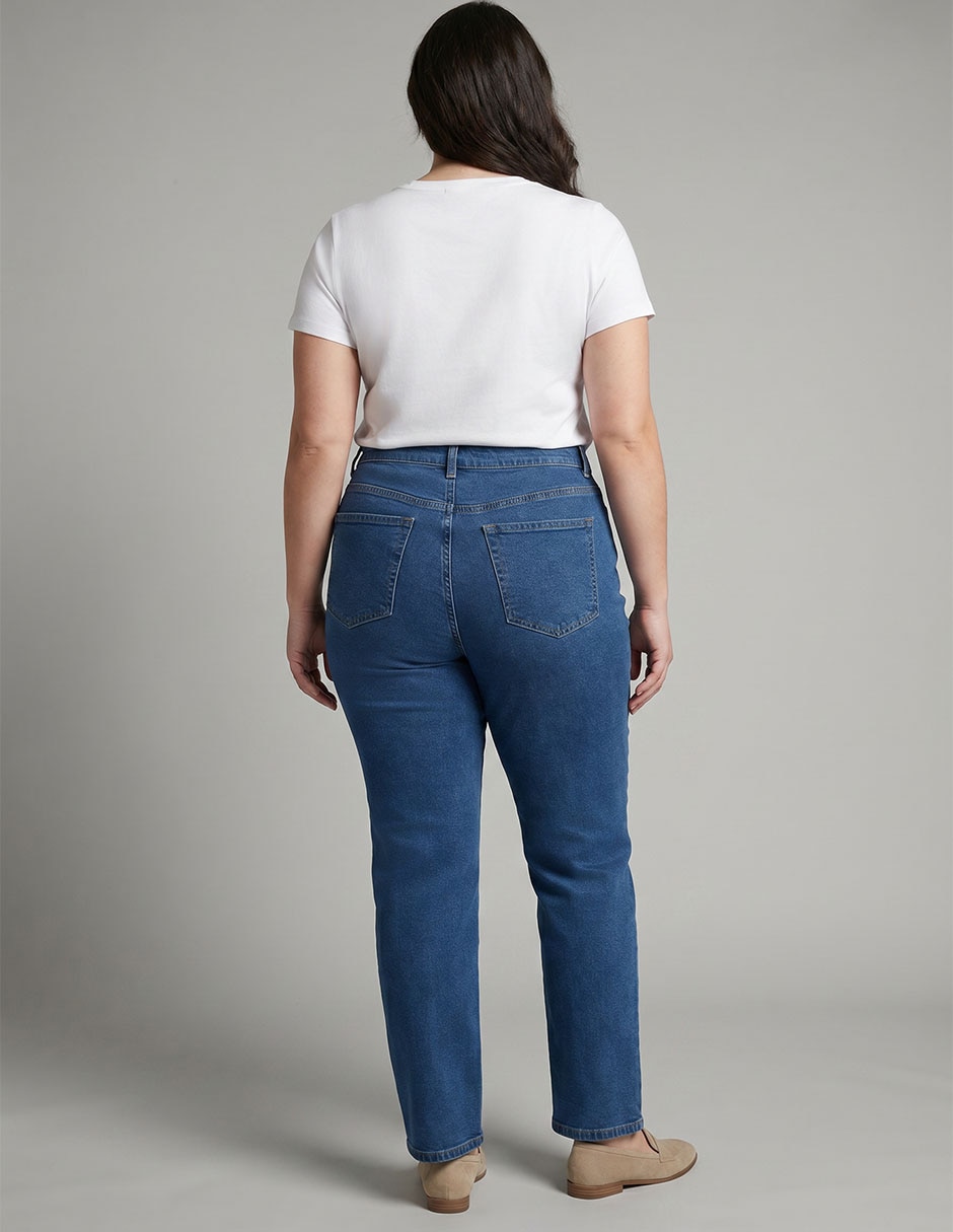 Jeans straight para mujer 2