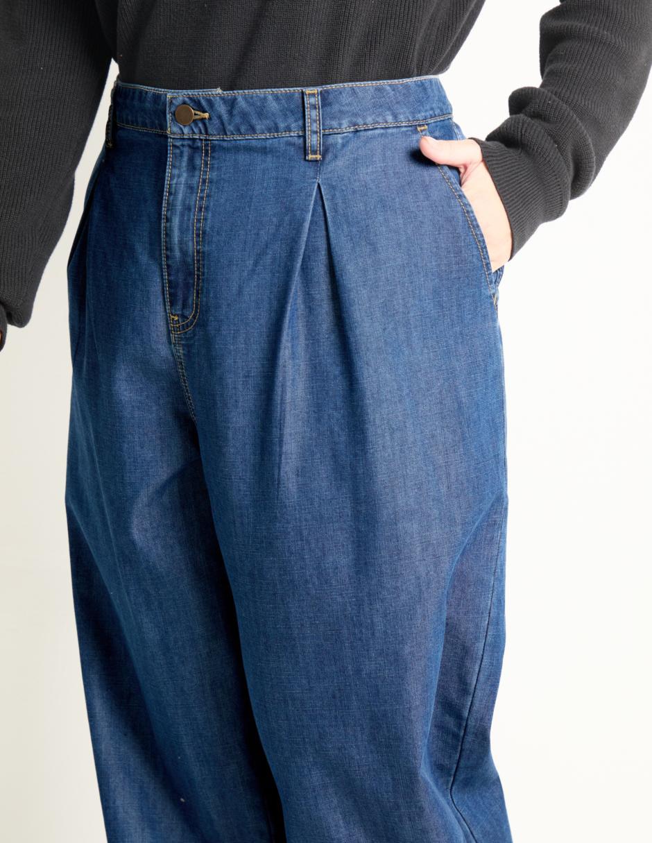 Jeans relaxed ampliopara mujer 4