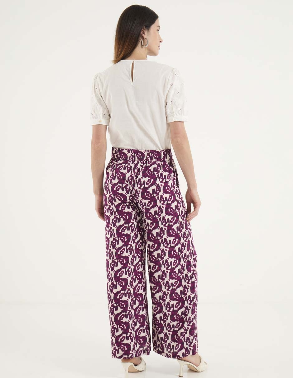 Pantalón relaxed amplio para mujer 4