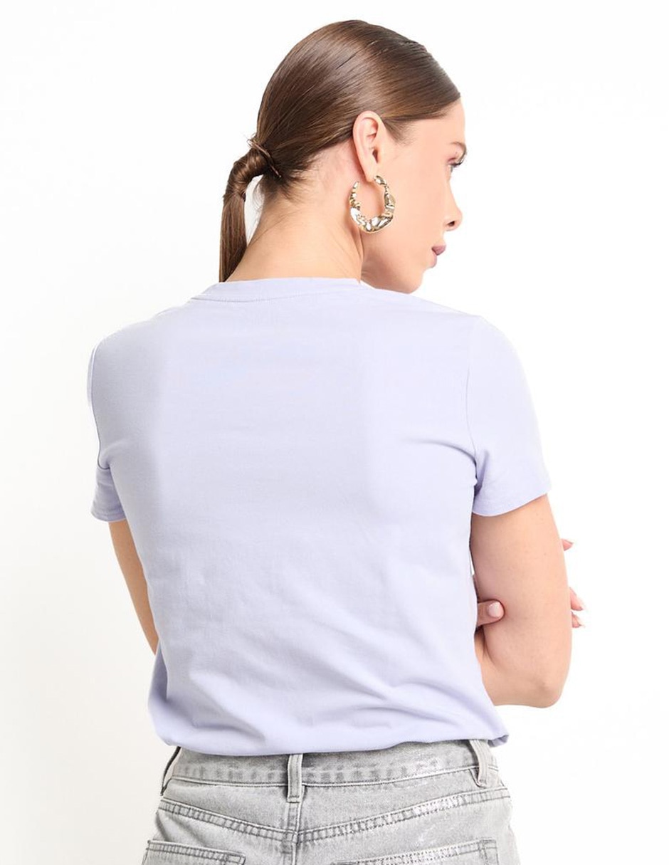 Playera manga corta cuello redondo mujer 5