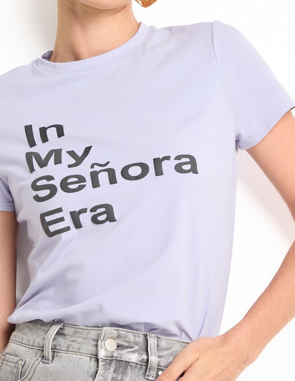 Playera manga corta cuello redondo mujer 3