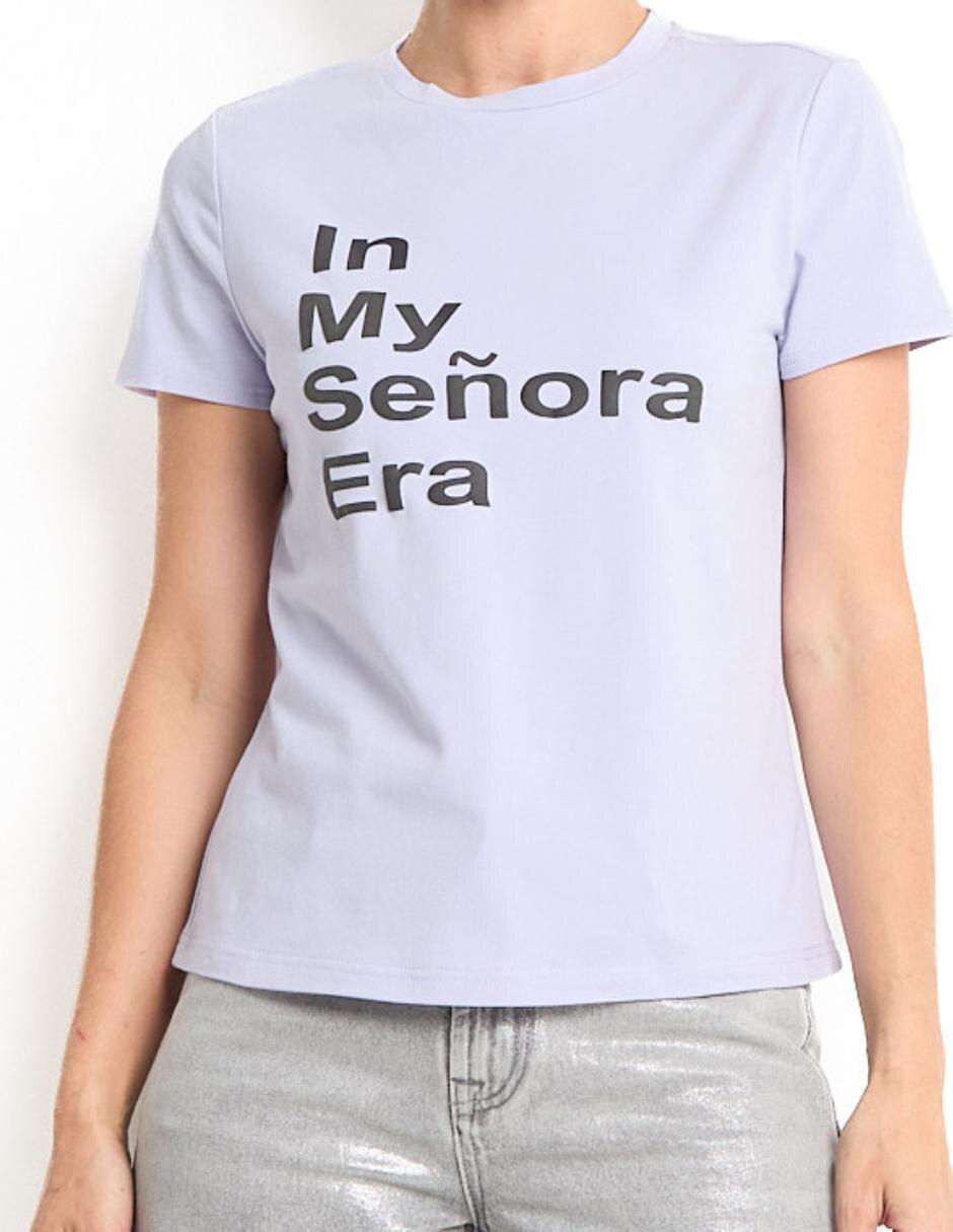 Playera manga corta cuello redondo mujer 2