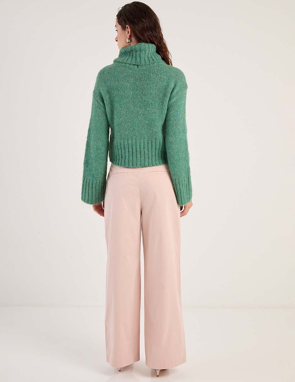 Pantalón de vestir wide leg para mujer 4
