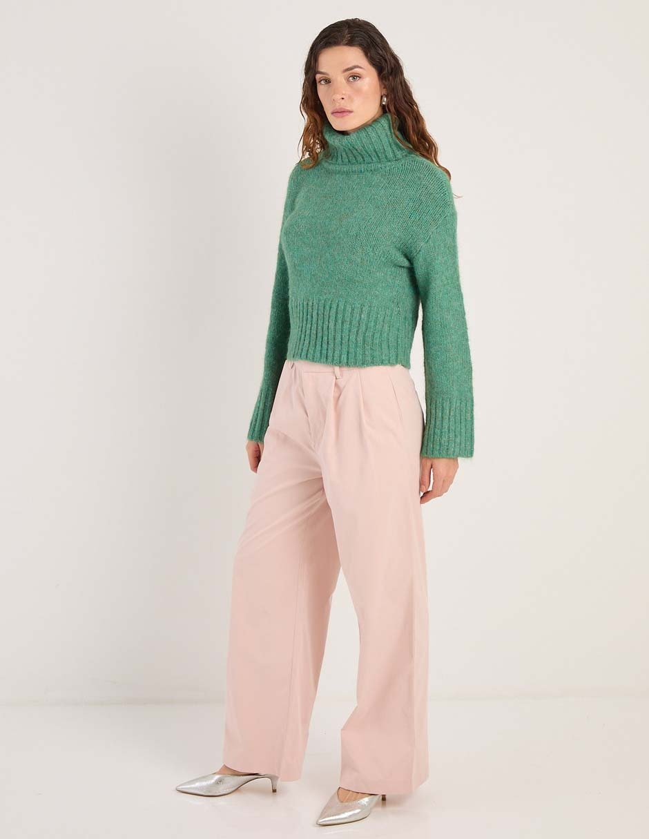Pantalón de vestir wide leg para mujer 3