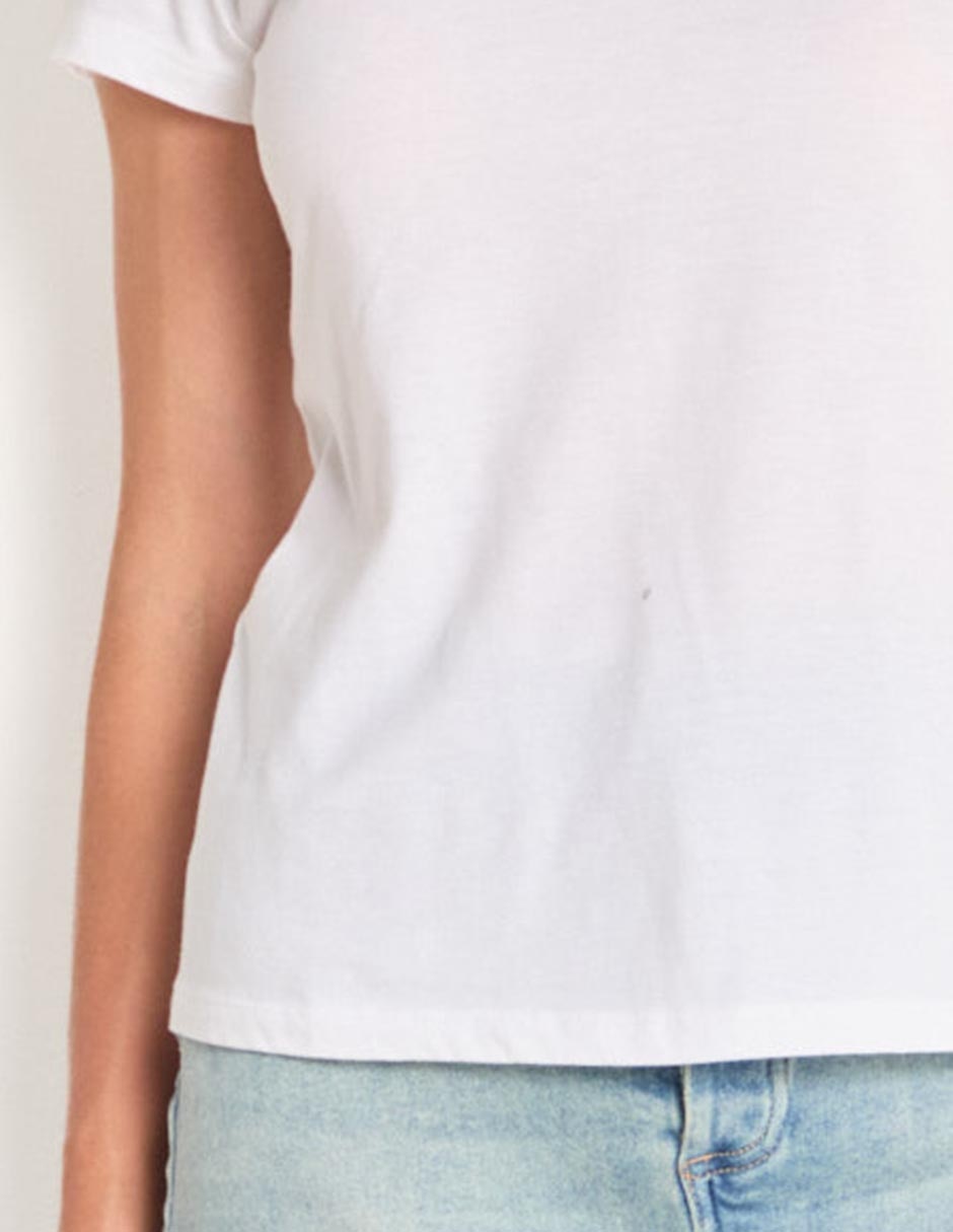 Playera manga corta cuello v mujer 2