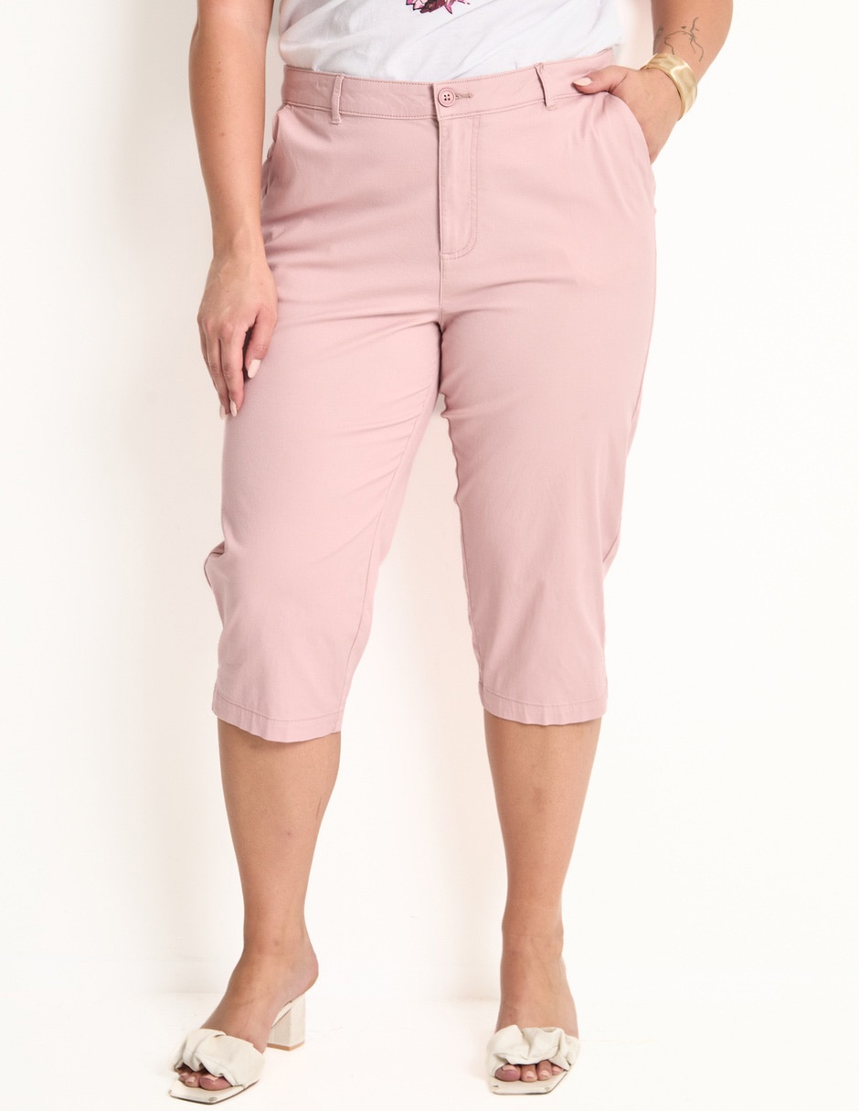 Pantalón capri regular para mujer