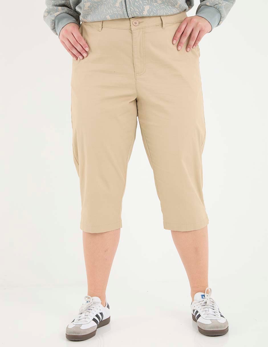 Pantalón capri regular para mujer