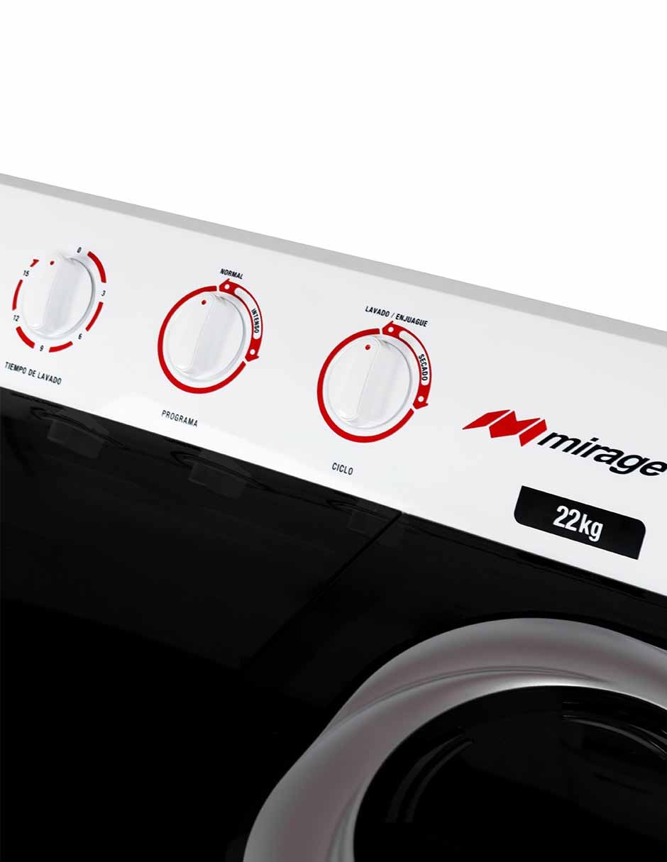 Lavadora 22 kg semiautomática carga superior lms022m