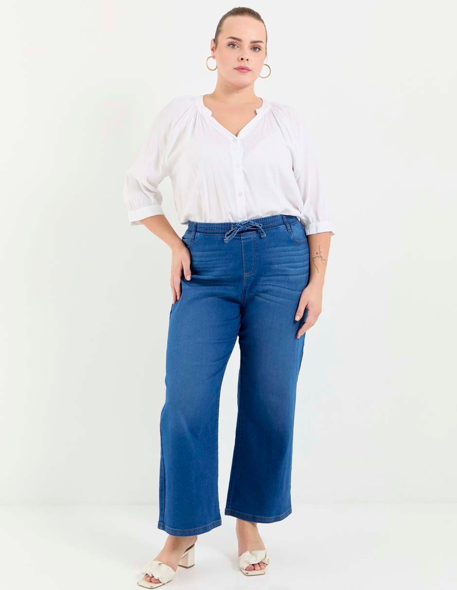 Jeans relaxed amplio para mujer