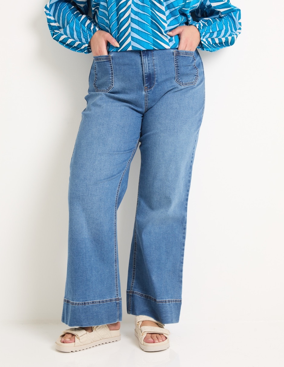 Jeans relaxed amplio para mujer