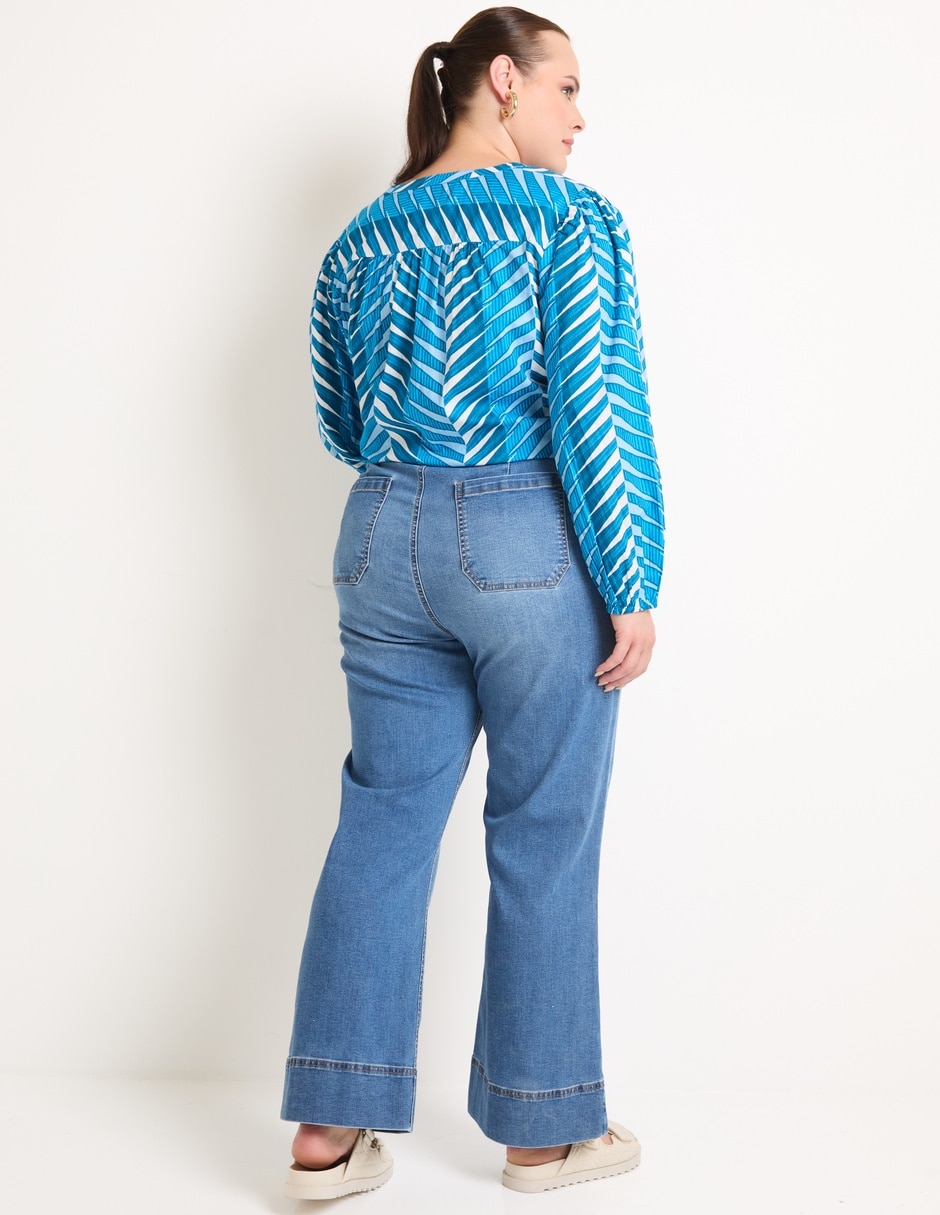 Jeans relaxed amplio para mujer