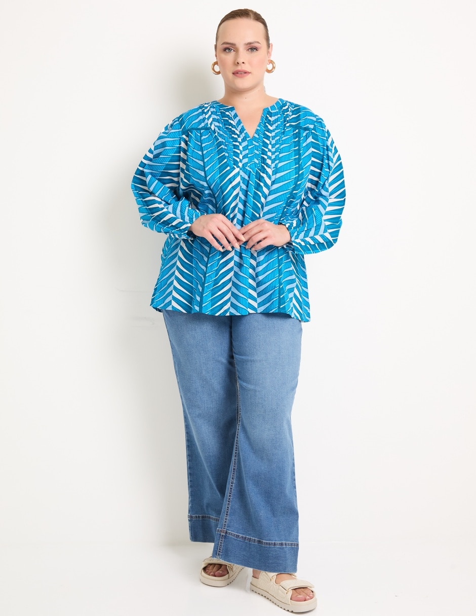 Jeans relaxed amplio para mujer