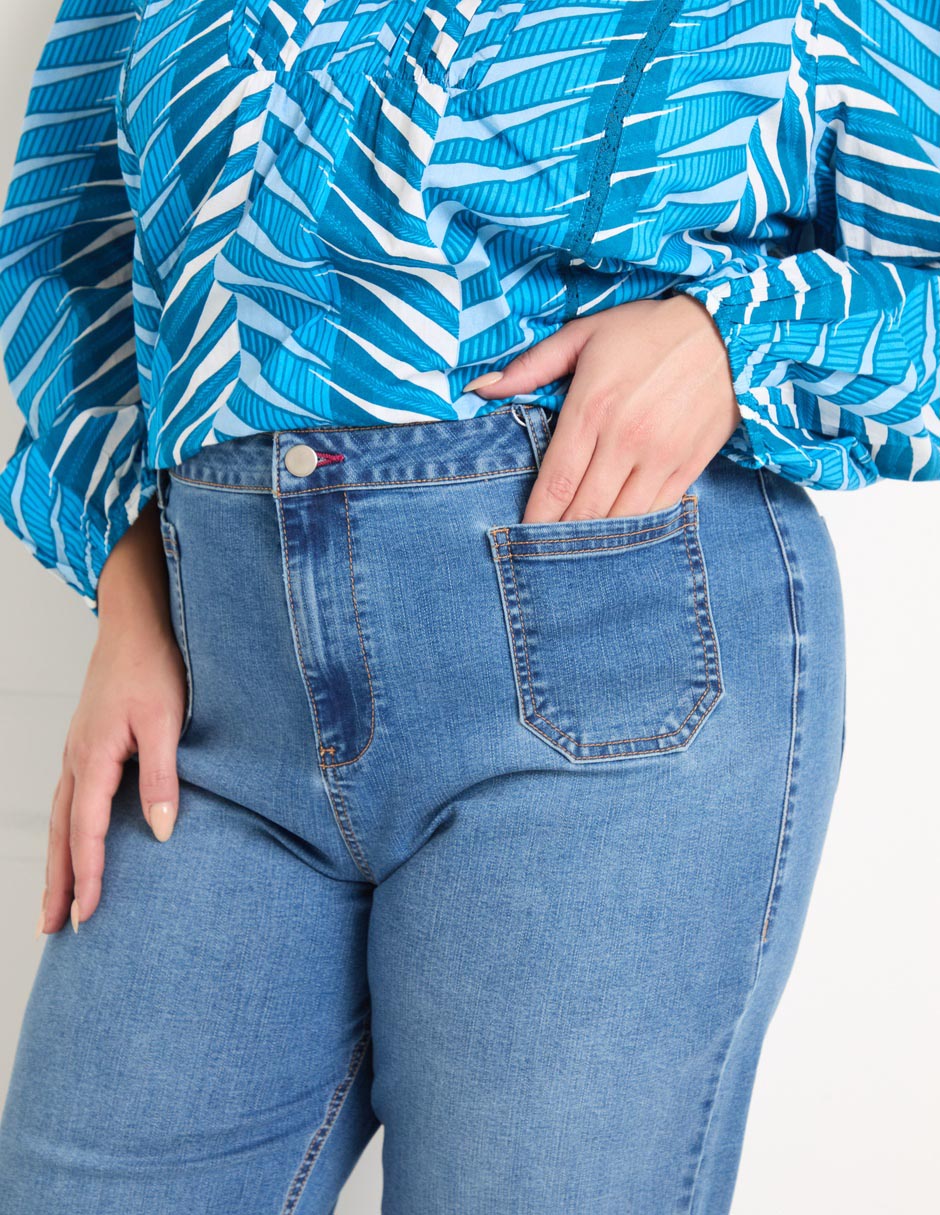 Jeans relaxed amplio para mujer