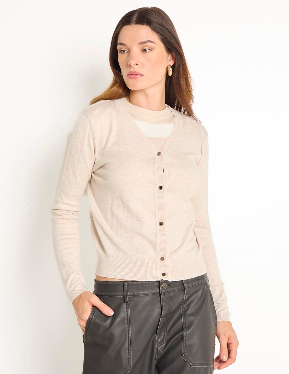 Suéter cuello V para mujer Suéter cuello V para mujer