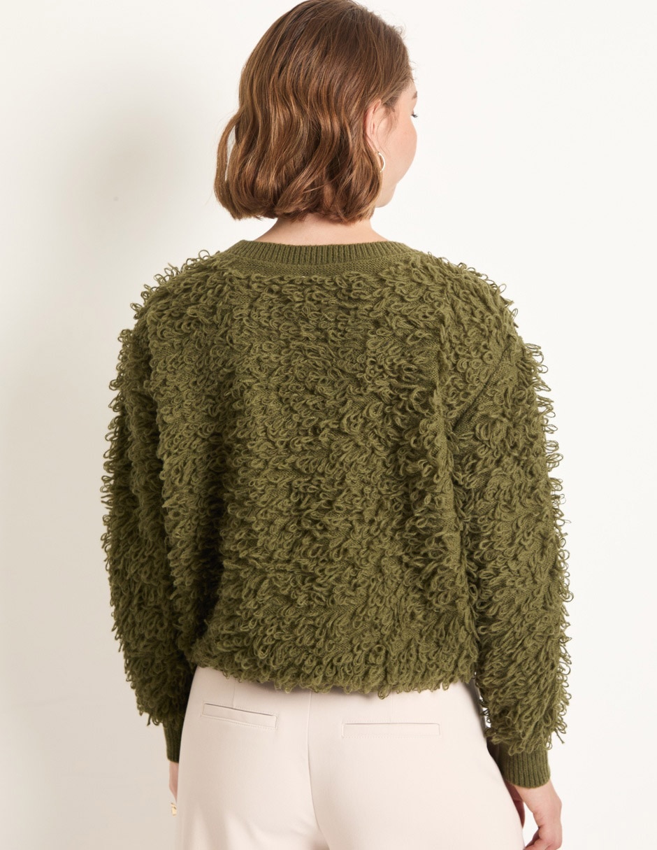 Suéter cuello redondo para mujer 5