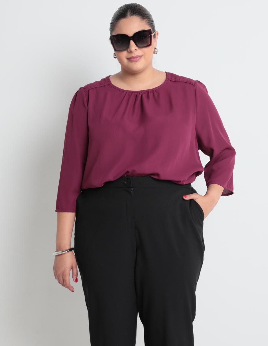 Blusa manga 3/4 para mujer Blusa manga 3/4 para mujer