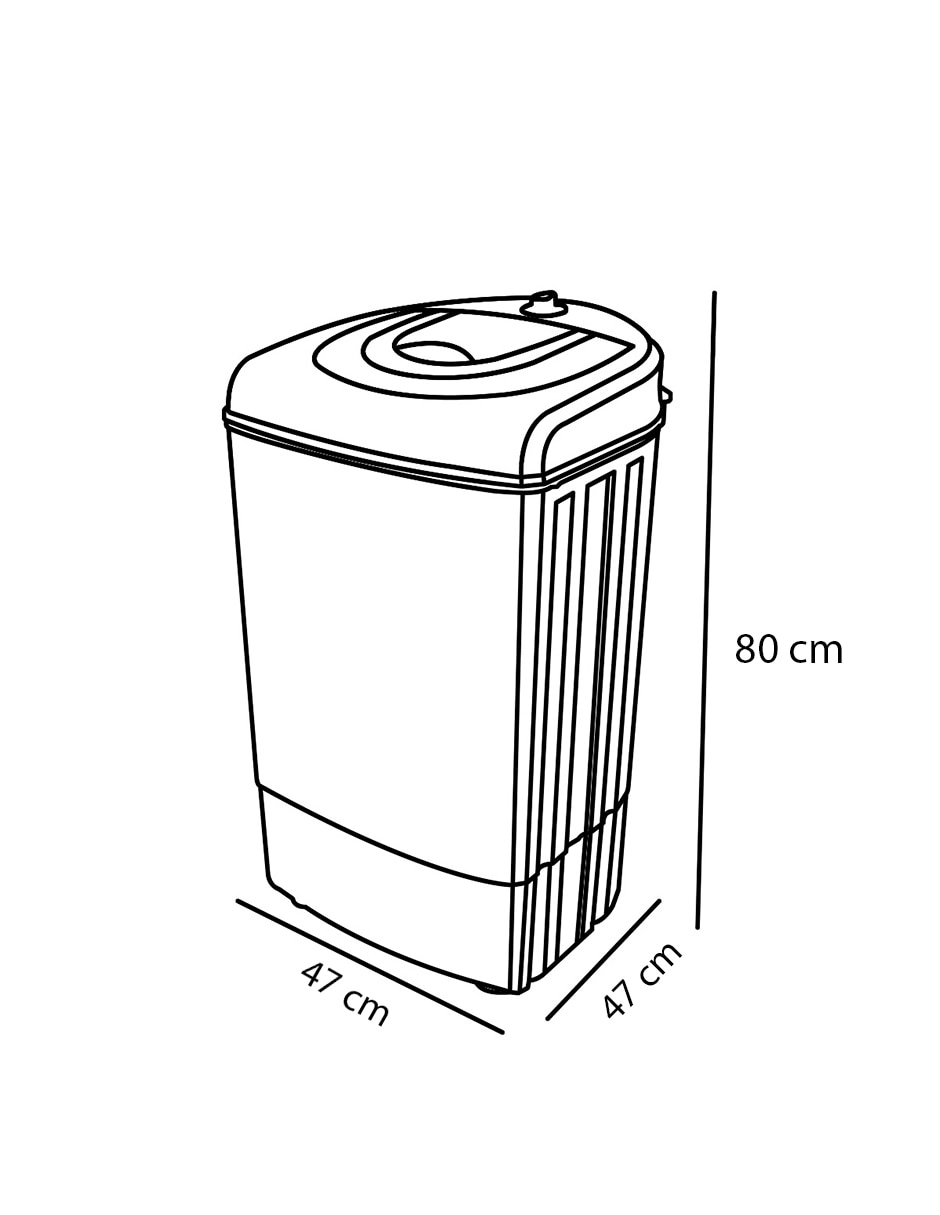 Secadora electrónica de 8 kg con 1 ciclo SD37 7
