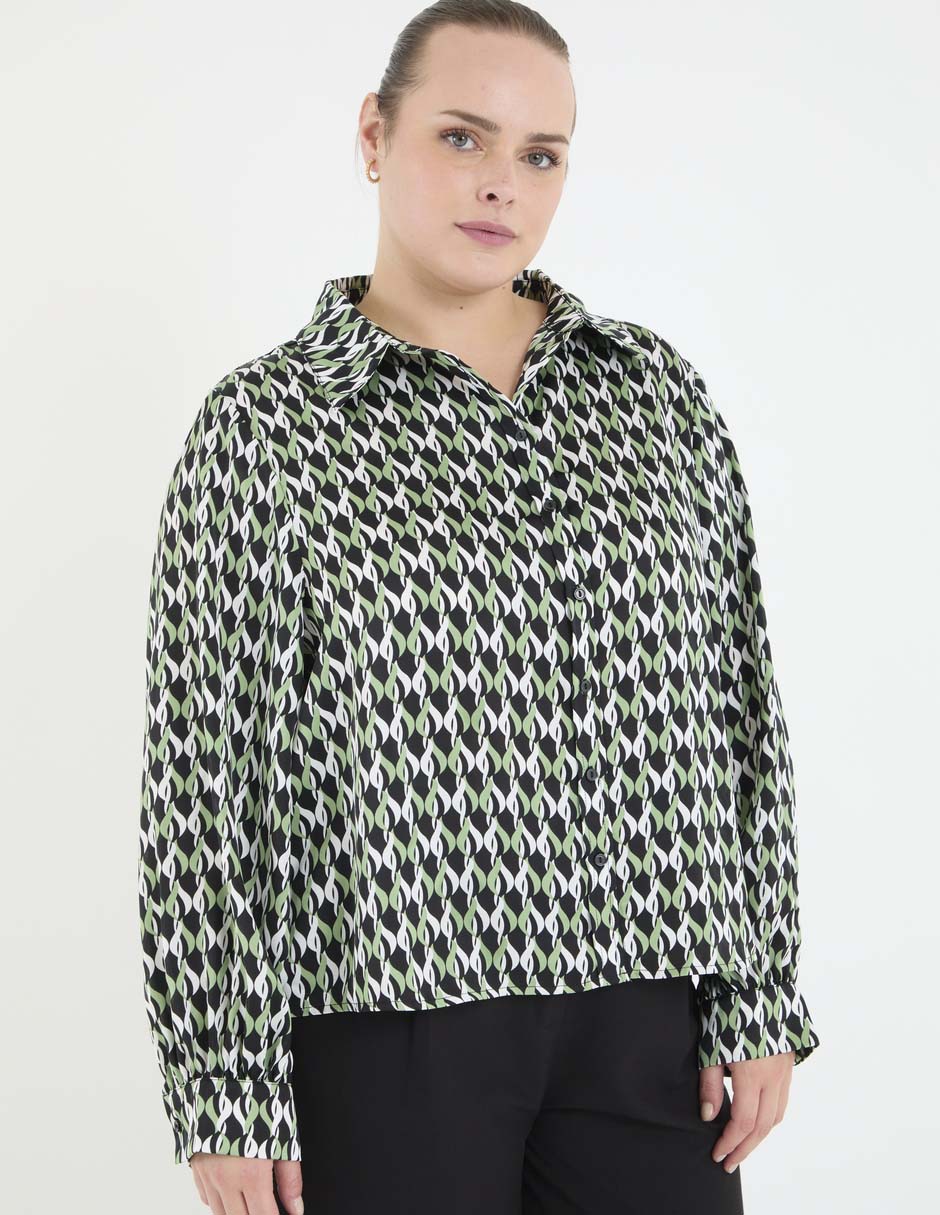 Blusa manga larga para mujer
