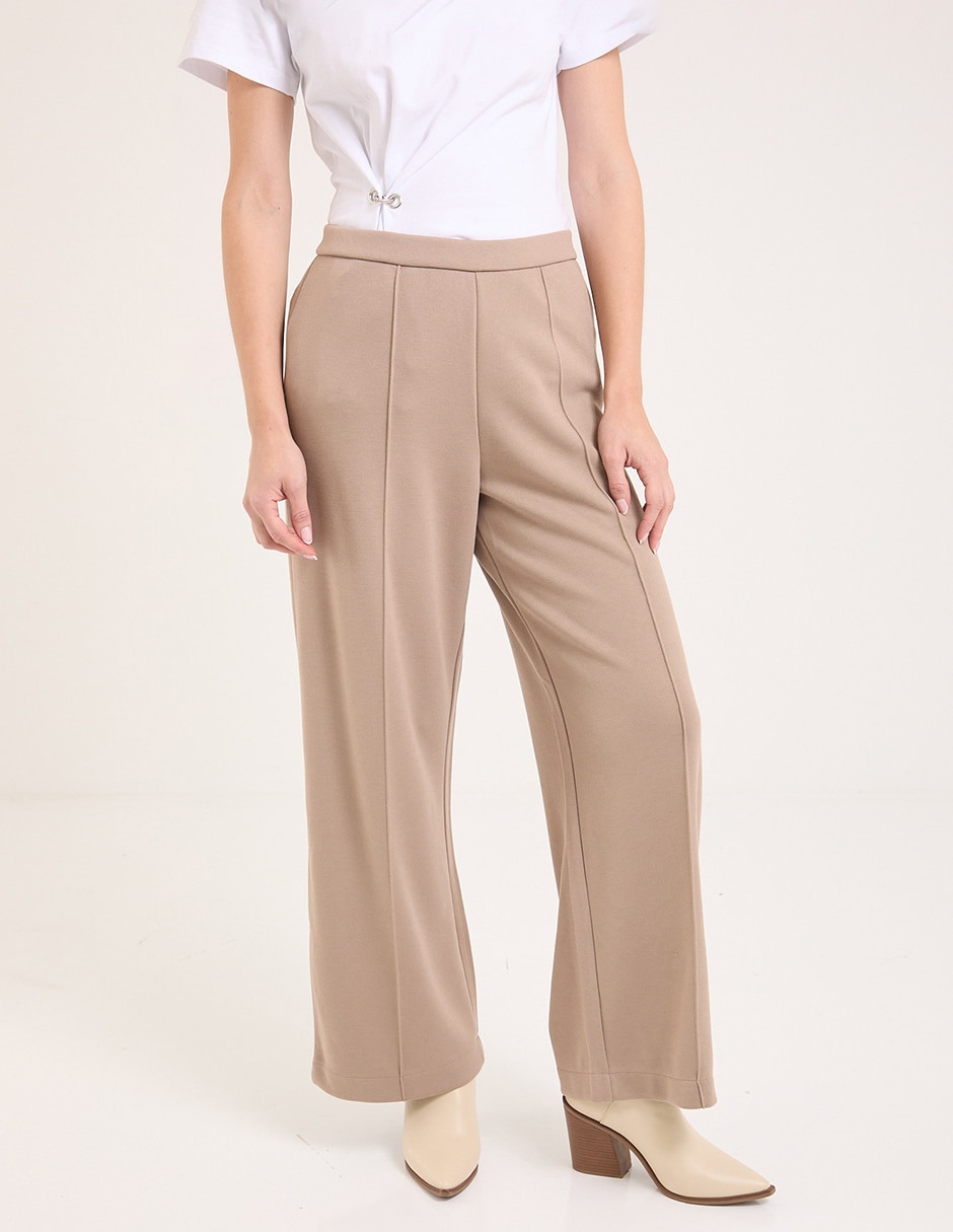 Pantalón de vestir wide leg para mujer Pantalón de vestir wide leg para mujer