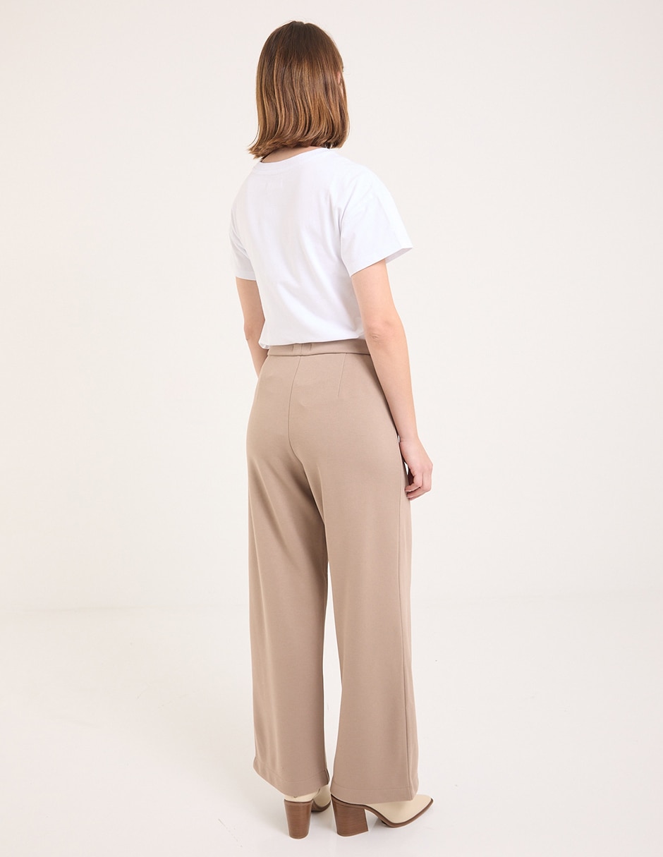 Pantalón de vestir wide leg para mujer 2