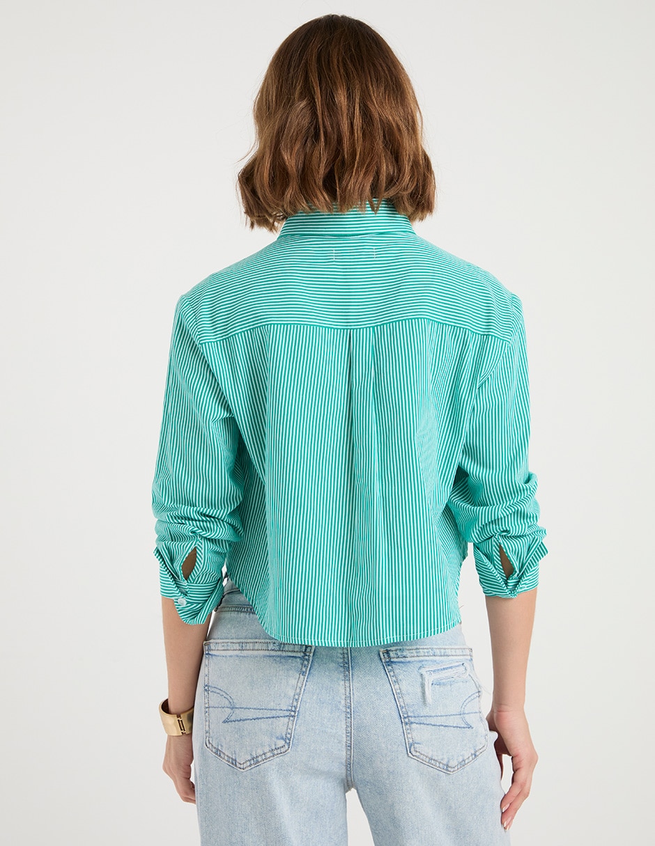 Blusa Morethanangels manga larga para mujer 5