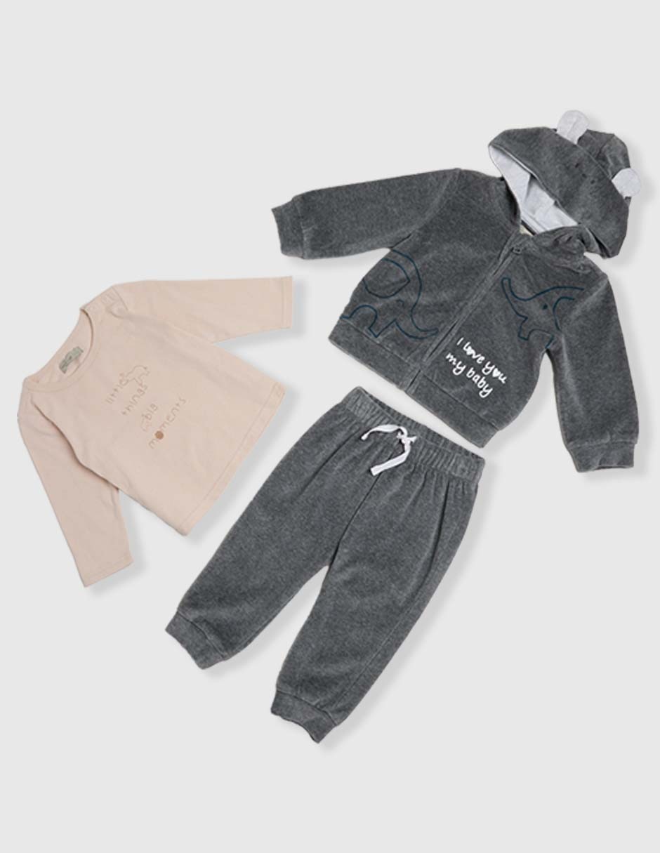 Conjunto para bebé niño 3 piezas 6