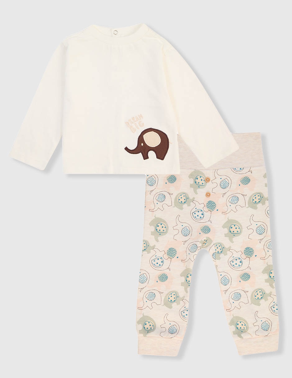 Conjunto Weekend Baby de algodón para bebé niña 2 piezas